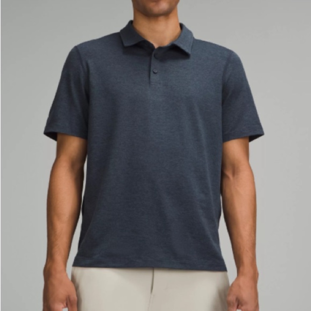 Lululemon Blue Short Sleeve Soft Polo Shirt